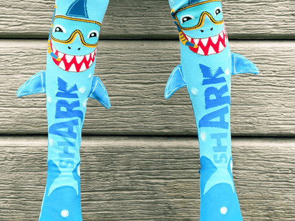 MADMIA Shark Socks With Spikes Toddler Ages 3 - 5-1875027464011517953
