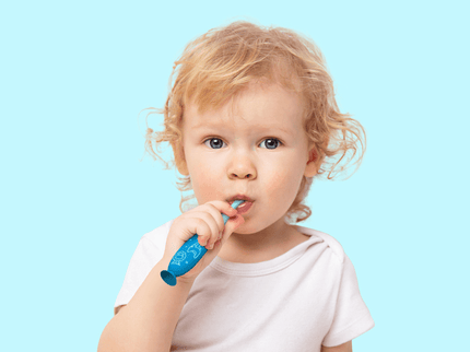 Marcus & Marcus - 24M+ Reusable Silicone Toothbrush blue-1875027475084480518