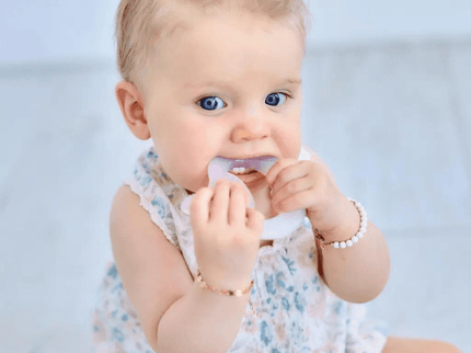 Marcus & Marcus- 6M+ Baby Teething Toothbrush Willo the Whale-Purple-1875027417786093571