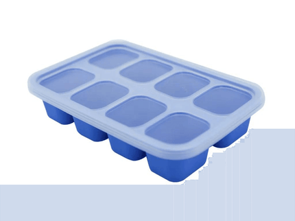 Marcus & Marcus-Food Cube Tray (1 o.z. x 8) Lucas the Hippo- Blue-1875027520101945344