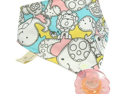 Marcus & Marcus- Organic Bandana Bib & Pacifier Bib Marcus the Lion- Red-1875027427256832000