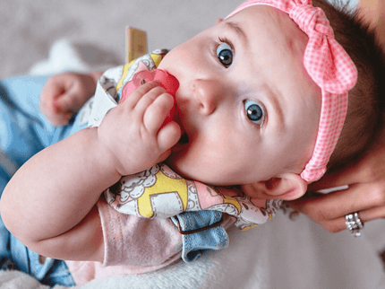 Marcus & Marcus- Organic Bandana Bib & Pacifier Bib Lucas the Hippo- Blue-1875027427399438340