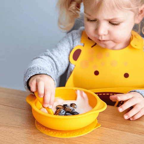 Marcus & Marcus- Palm Grasp Self Feeding Spoon Marcus the Lion- Red-1875027508987039746