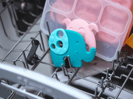 Marcus & Marcus- Sensory Silicone Teether Ollie the Elephant green-1875027516364820484