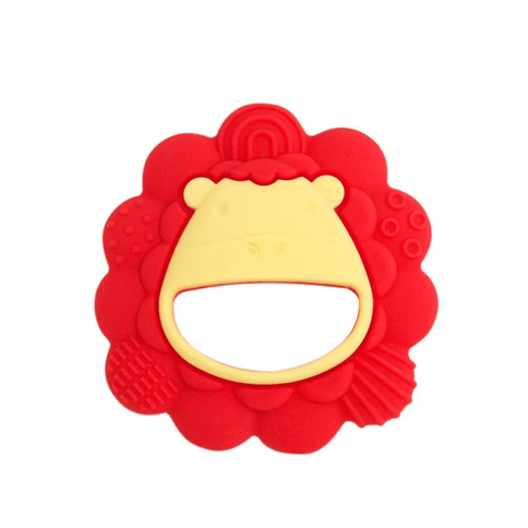 Marcus & Marcus- Sensory Silicone Teether Marcus theLion- Red-1875027415957377024