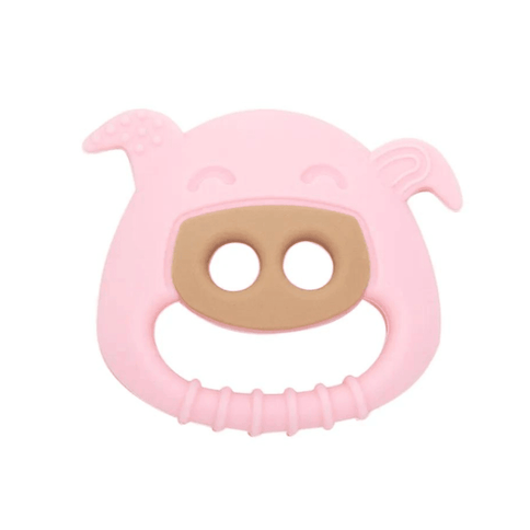 Marcus & Marcus- Sensory Silicone Teether Pocky the Pig-Pink-1875027517371453440