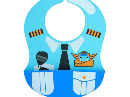 Marcus & Marcus -Wide Coverage Creative Toddler Bibs Lucas Blue-1875027445262979072