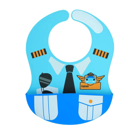 Marcus & Marcus -Wide Coverage Creative Toddler Bibs Lucas Blue-1875027445262979072