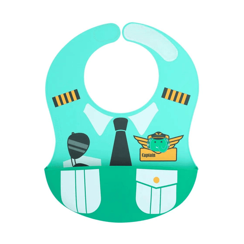 Marcus & Marcus -Wide Coverage Creative Toddler Bibs Ollie green-1875027445397196800