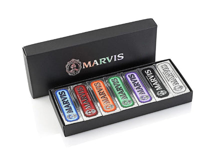 Marvis Black Box Toothpastes Giftbox  7 X 25ml-1875027543581659136