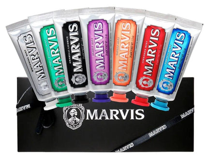 Marvis Black Box Toothpastes Giftbox  7 X 25ml-1875027543581659138