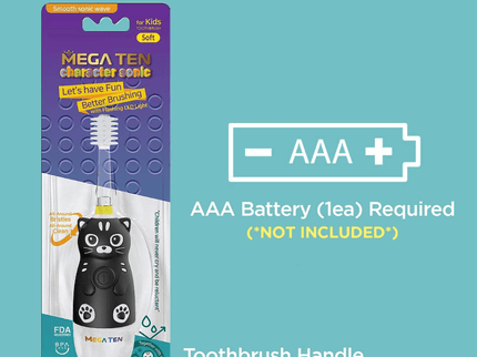 MEGA TEN 360-Degree Kids Electric Toothbrush with LED Light 1-4 Yrs Monkey-1875027403600957445
