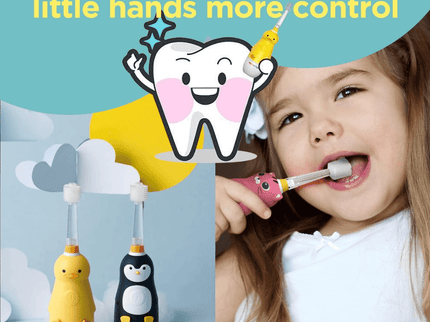 MEGA TEN 360-Degree Kids Electric Toothbrush with LED Light 1-4 Yrs Monkey-1875027403600957446