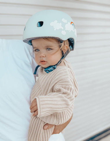 Micro Kids Scooter Bike Helmet Clouds S-1875027548451246082