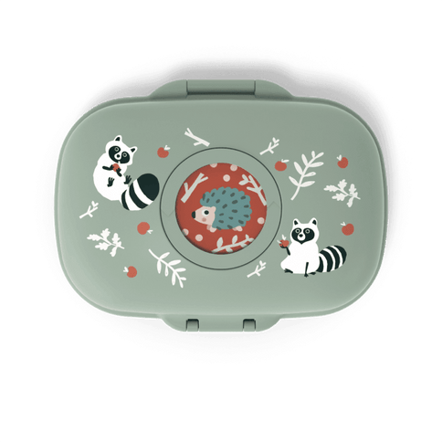 Monbento Gram Snack Box-Green Raccoon Green Raccoon-1875027483041075201