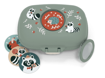Monbento Gram Snack Box-Green Raccoon Green Raccoon-1875027483041075202