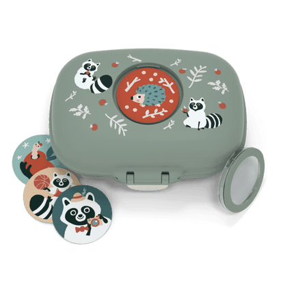 Monbento Gram Snack Box-Green Raccoon Green Raccoon-1973194135338881026