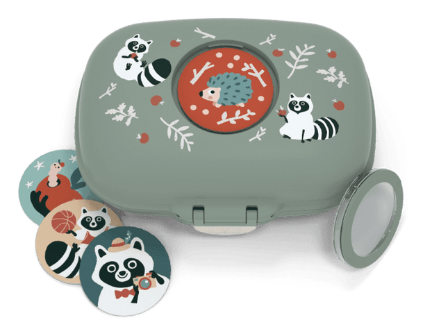 Monbento Gram Snack Box-Green Raccoon Green Raccoon-1973194135338881026