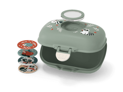 Monbento Gram Snack Box-Green Raccoon Green Raccoon-1875027483041075203