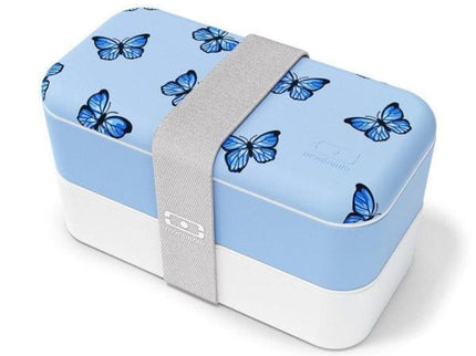 Monbento Original Graphic 1L Lunch Bento Box- Blue Butterfly Blue Butterfly-1875027407396802560
