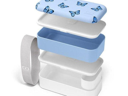 Monbento Original Graphic 1L Lunch Bento Box- Blue Butterfly Blue Butterfly-1875027407396802561