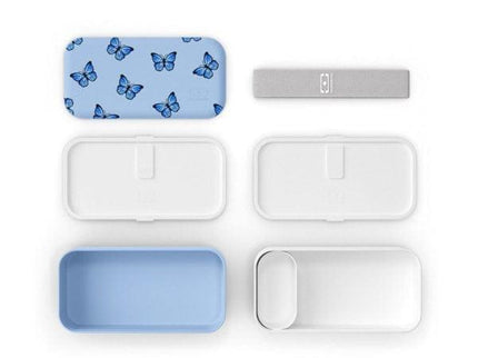 Monbento Original Graphic 1L Lunch Bento Box- Blue Butterfly Blue Butterfly-1875027407396802562