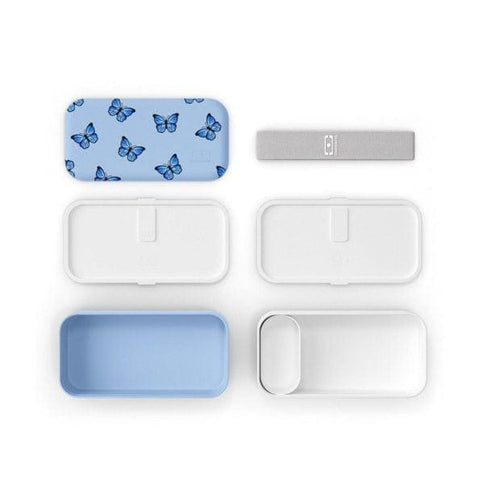 Monbento Original Graphic 1L Lunch Bento Box- Blue Butterfly Blue Butterfly-1875027407396802562