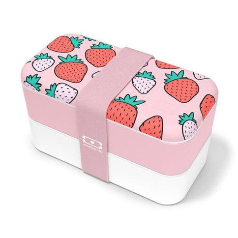 Monbento Original Graphic 1L Lunch Bento Box-Strawberry Strawberry-1875027407254196224