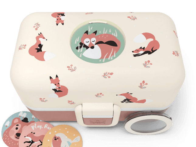 Monbento Tresor Graphic Kids's Bento Box- Cinnamon Fox Cinnamon Fox-1973194136068689921