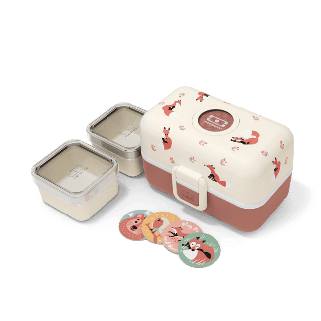 Monbento Tresor Graphic Kids's Bento Box- Cinnamon Fox Cinnamon Fox-1954803050740846594