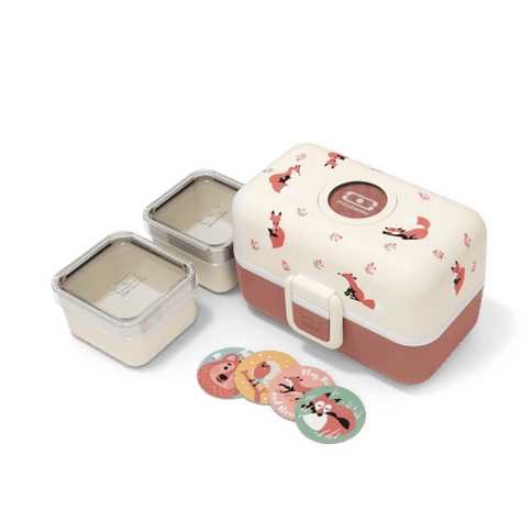 Monbento Tresor Graphic Kids's Bento Box- Cinnamon Fox Cinnamon Fox-1875027410882269186