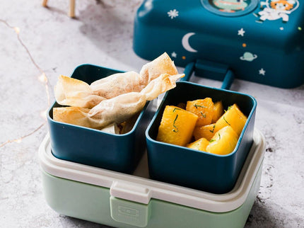 Monbento Tresor Graphic Kids's Bento Box- Cosmic Blue Cosmic Blue-1875027410601250821