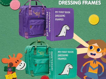 My First Book 2 | Busy Book | Dressing Frames Purple-1875027384168747008