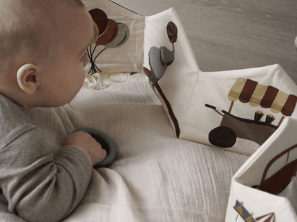 Nuuroo Kit Organic Fabric Book Creme Circus-1875027409904996355