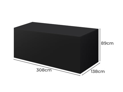 Marlow Outdoor Furniture Cover Garden Black 45cm Extension-1864184453493035010