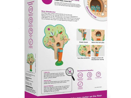 Oribel VertiPlay Wall Toy: Busy Woodpecker knocker-1875027552716853257