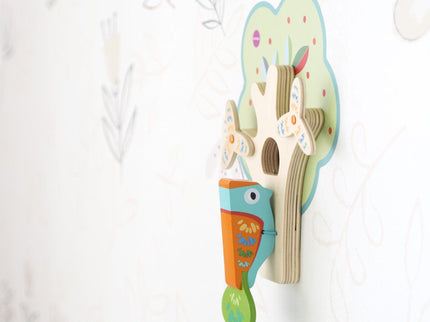 Oribel VertiPlay Wall Toy: Busy Woodpecker knocker-1875027552716853253