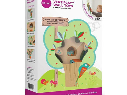 Oribel VertiPlay Wall Toy: Busy Woodpecker knocker-1875027552716853256