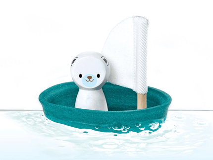 Plan Toys Sailing Boat - Polar Bear-1875027481602428929
