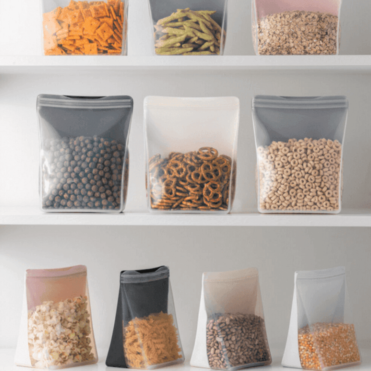 Porter Reusable Silicone Bag Stand Up 1.5l - Blush-1973194238208380930