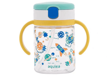 Richell - Aqulea Clear Straw Bottle Mug 200ml Rocket-1875027541660667904