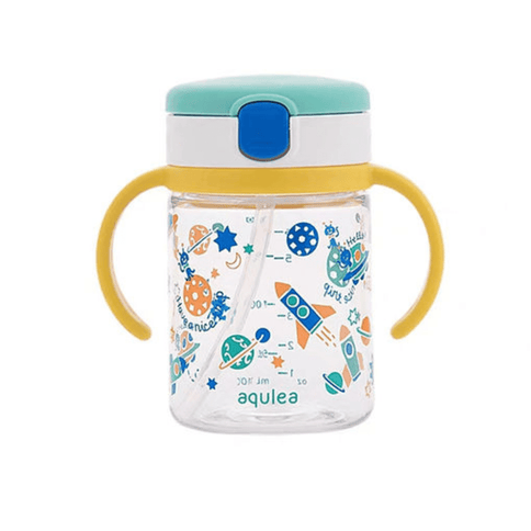 Richell - Aqulea Clear Straw Bottle Mug 200ml Rocket-1875027541660667904