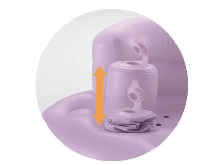Richell Inflatable Soft Baby Chair Purple Grey-1875027406411141123
