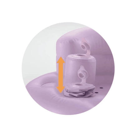 Richell Inflatable Soft Baby Chair Purple Purple-1973194127759773699
