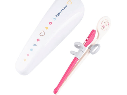 Richell Richell Training Chopsticks with Case Pink-1875027507300929536
