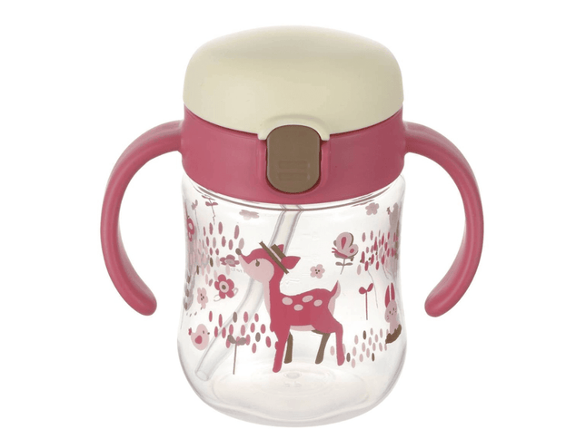 Richell Sippy Cup 200ml Pink Deer-1875027470865010688