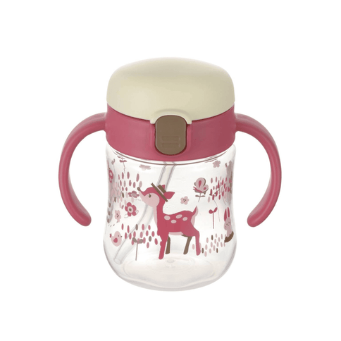 Richell Sippy Cup 200ml Pink Deer-1875027470865010688