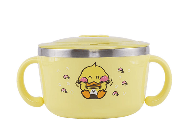 Richell Stainless Steel Bowl 480ml Yellow-1875027421258977280