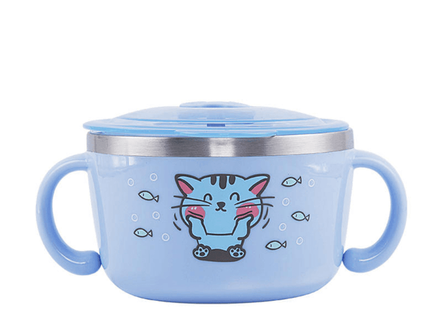 Richell Stainless Steel Bowl 480ml Blue-1875027462107303936