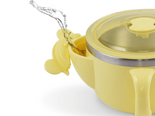 Richell Stainless Steel Bowl 480ml Yellow-1875027421258977281